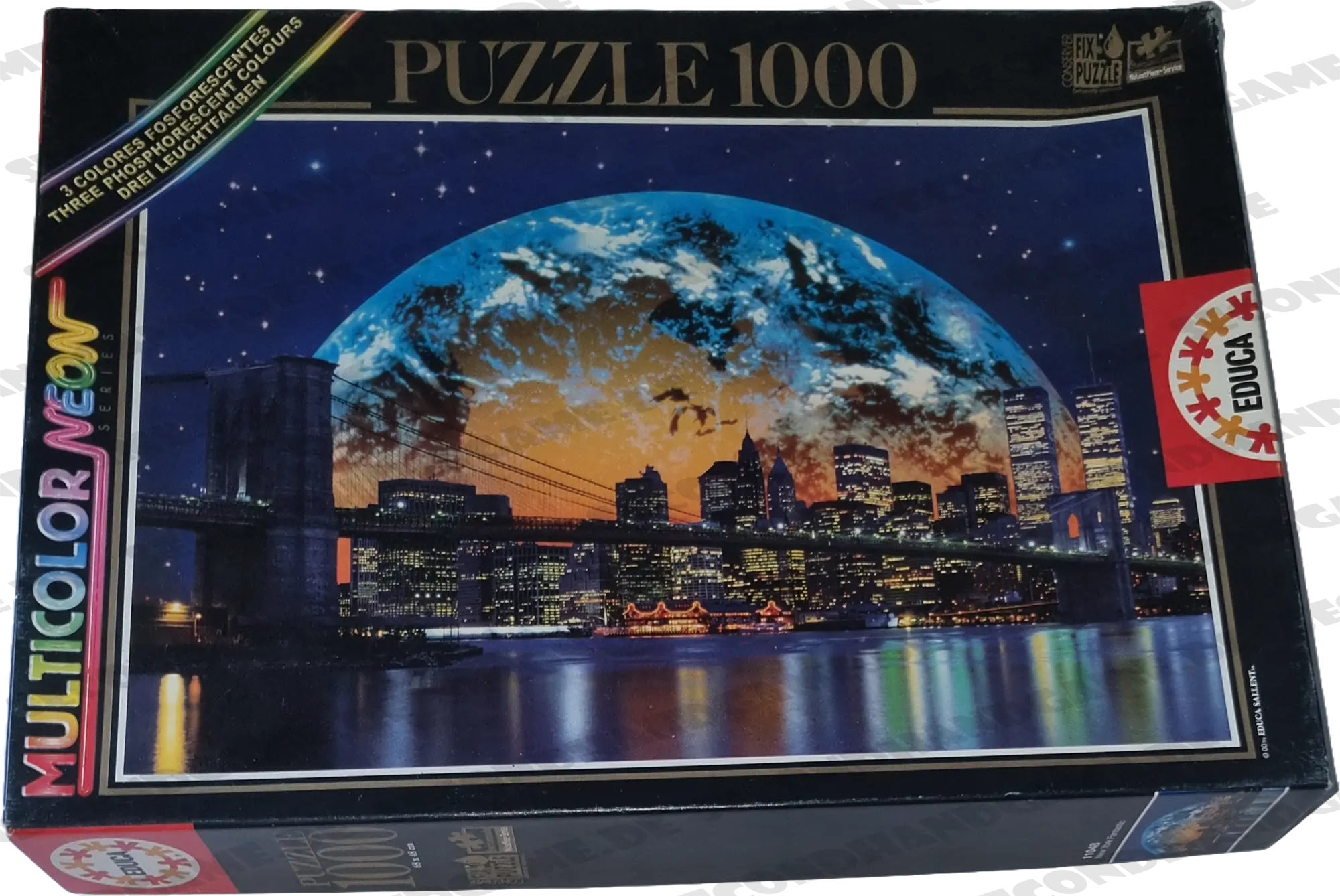 Educa Multicolor Neon Series Puzzle 1000 Teile 11048 New York Fantastic